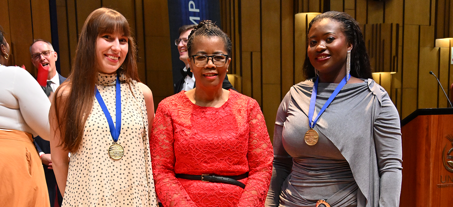 Maria del Mar Vilaseca, Unisa VC Prof Puleng LenkaBula and Molly Dzangare_leadx.png